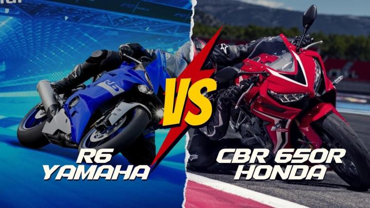 <p>Yamaha R6 vs Honda CBR650R Kıyaslaması, bu ikilinin Kapışması'nın galibi sizce kim olur? Honda CBR650 R 95,1 HP Yamaha R6 124 HP Arada neredeyse 24 HP Fark var bu durumda Yamaha R6'nın Hızına yetişebilecek mi gelin hep birlikte bakalım.</p>