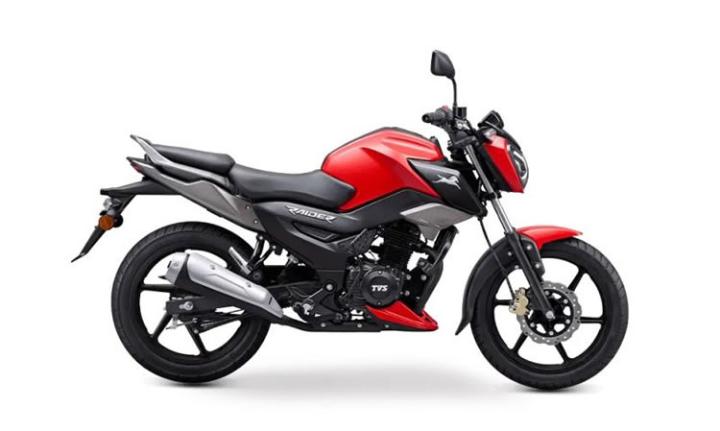 TVS Raider 125 Motosiklet Modeli Özellikleri: Tork:11.5nm., Güç:12.9hp, Ağırlık:120, Top Speed:120, Yakıt Kapasitesi: 10, Yakıt Tüketimi: 2.5, Silindir Adeti:1, Valf Adeti: 2
