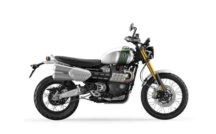 TRIUMPH SCRAMBLER 1200 XE CHROME EDITION (MY23) Motosiklet Modeli Özellikleri: Tork:110nm., Güç:90hp, Ağırlık:230, Top Speed:230, Yakıt Kapasitesi: 16, Yakıt Tüketimi: 4.6, Silindir Adeti:2, Valf Adeti: 8