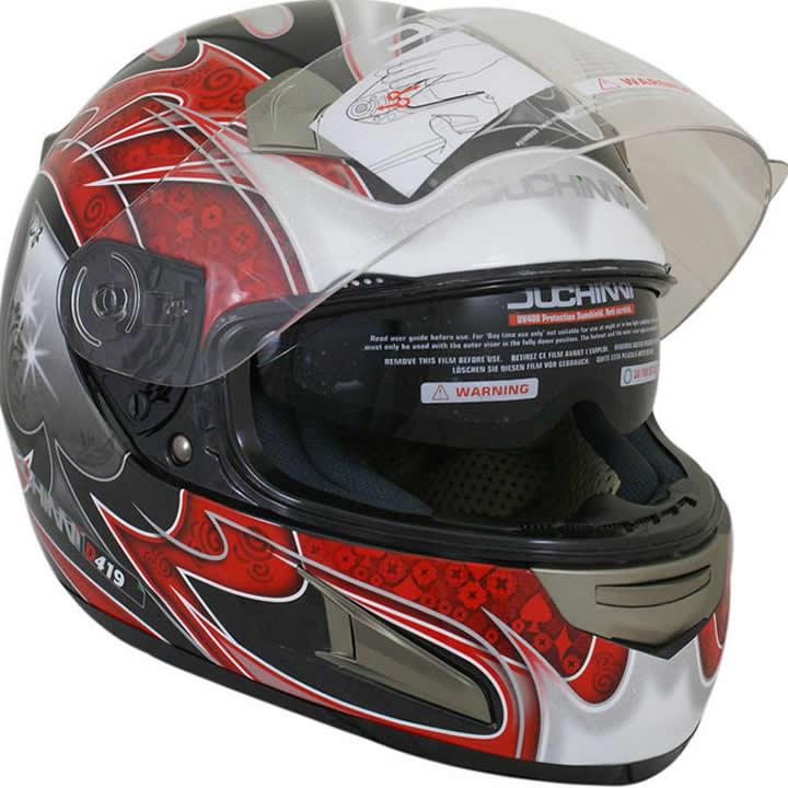 DUCHINNI D419 Helmet Features, Model Name: D419, Weight: 1.5, Material: 1, Certificate: UN ECE REG 22.05, All DUCHINNI Model Specifications