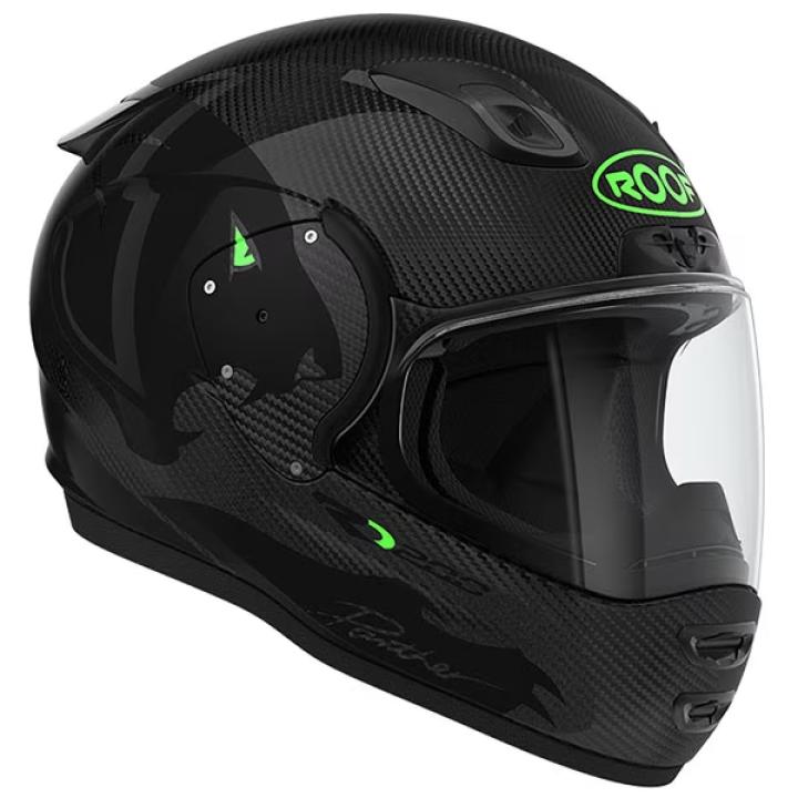 ROOF Panther Helmet Features, Model Name: Panther, Weight: 1.5, Material: 3, Certificate: UN ECE REG 22.05, All ROOF Model Specifications