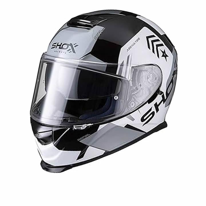 SHOX Assault Helmet Features, Model Name: Assault, Weight: 1.4, Material: 1, Certificate: UN ECE REG 22.05, All SHOX Model Specifications