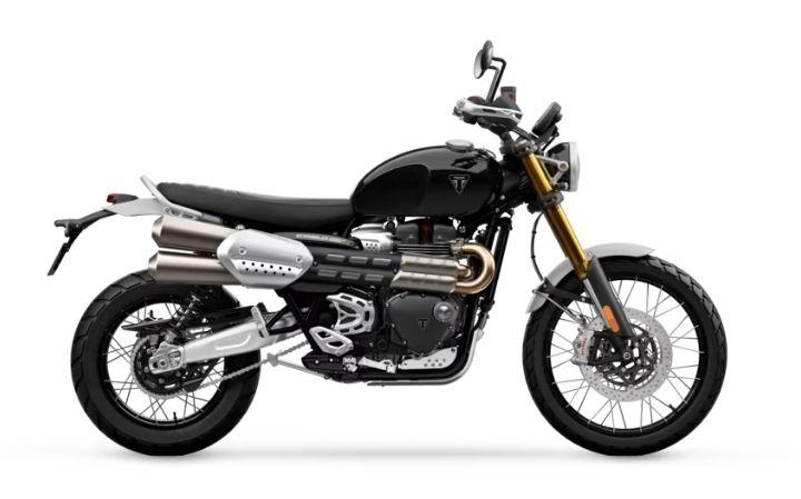 TRIUMPH Scrambler 1200 XE Motorcycle Model Specifications: Torkue:110nm., Power:89hp, Weight:230, Top Speed:215, Fuel Capacity: 15, Fuel consumption: 5.5, Number of Cylinders:2, Number of Valve: 8