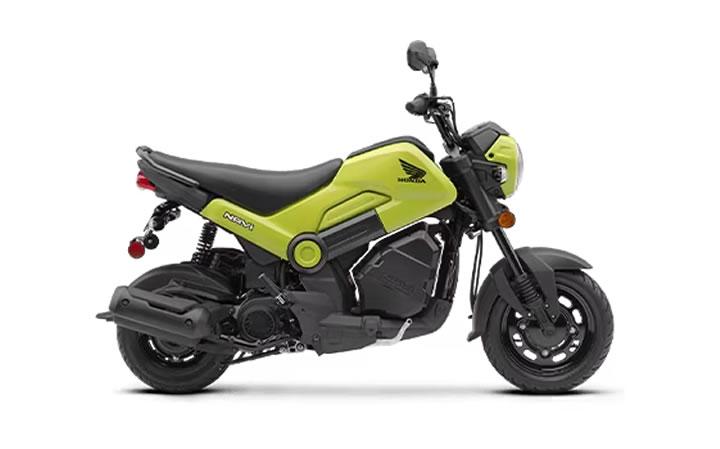HONDA Navi Motorcycle Model Specifications: Torkue:9nm., Power:8hp, Weight:99, Top Speed:85, Fuel Capacity: 3.4, Fuel consumption: 1.3, Number of Cylinders:1, Number of Valve: 2
