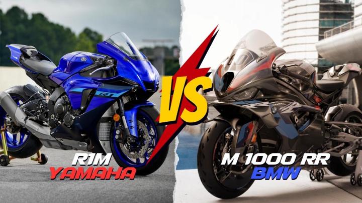 Yamaha R1M vs BMW M 1000 RR Karşılaştırması : GÜÇ 200hp  212hp  TORK 113.3nm.  113nm.  MOTOR HACMİ 1000cc  1000cc,AĞIRLIK 202kg  192kgFREN ÖN Hidrolik çift disk - SBK MOTOR