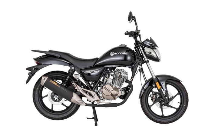 Mondial 125 Vulture i Modello di motocicletta Specifiche: Coppia:9nm., Potenza:10.7hp, Peso:130, Velocità massima:100, Capacità serbatoio: 16, Consumo carburante: 4, Numero cilindri:1, Numero valvole: 2