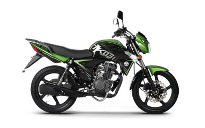 KUBA TK03 Modello Motocicletta Caratteristiche: Coppia:3.8nm., Potenza:2.7hp, Peso:110, Velocità Massima:45, Capacità Serbatoio: 16, Consumo: 2.3, Numero Cilindri:1, Numero Valvole: 2