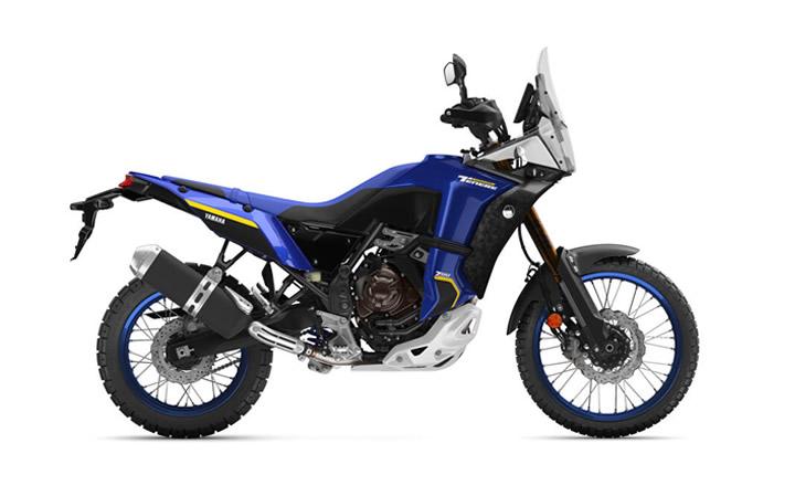 Yamaha Tenere 700 World Raid Modello Motocicletta Caratteristiche: Coppia:68nm., Potenza:72.4hp, Peso:220, Velocità Massima:220, Capacità Serbatoio: 23, Consumo: 4.3, Numero Cilindri:3, Numero Valvole: 12