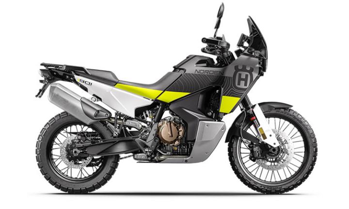 Husqvarna Norden 901 Modello di motocicletta Specifiche: Coppia:100nm., Potenza:105hp, Peso:227, Velocità massima:220, Capacità serbatoio: 19, Consumo carburante: 4.5, Numero cilindri:2, Numero valvole: 8
