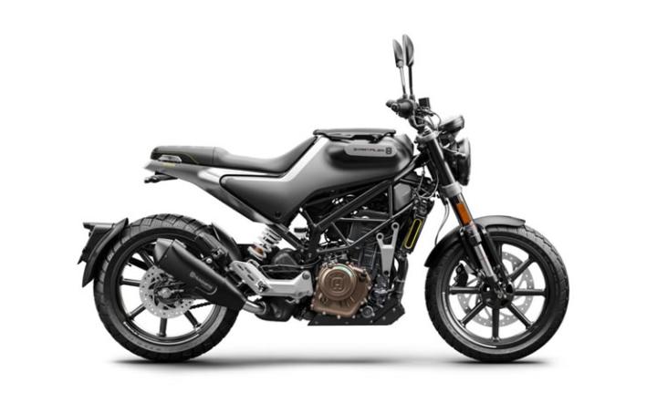 Husqvarna 250 Svartpilen Modello di motocicletta Specifiche: Coppia:22.9nm., Potenza:30hp, Peso:164.5, Velocità massima:160, Capacità serbatoio: 9.5, Consumo carburante: 3.3, Numero cilindri:1, Numero valvole: 4