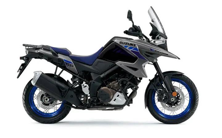 Suzuki V-Strom 1050 XT Modello di motocicletta Specifiche: Coppia:100nm., Potenza:107hp, Peso:247, Velocità massima:260, Capacità serbatoio: 20, Consumo carburante: 5.3, Numero cilindri:4, Numero valvole: 16