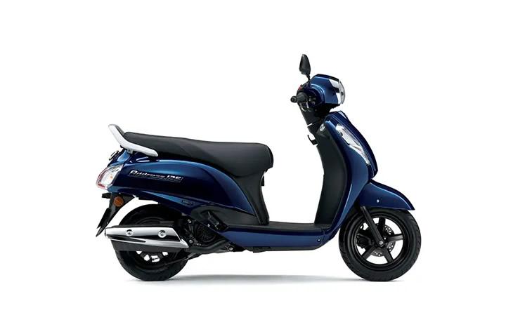 Suzuki Address 125 Caratteristiche del Modello Moto: Coppia:10nm., Potenza:9.4hp, Peso:105, Velocità Massima:90, Capacità del Serbatoio: 5, Consumo di Carburante: 1.3, Numero di Cilindri:1, Numero di Valvole: 2