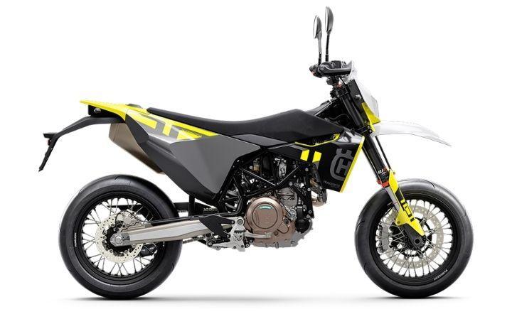 HUSQVARNA 701 Supermoto Modello Motocicletta Caratteristiche: Coppia:73.5nm., Potenza:75hp, Peso:148, Velocità Massima:200, Capacità Serbatoio: 13, Consumo: 5, Numero Cilindri:1, Numero Valvole: 4