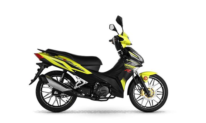 RKS RS110R Caratteristiche del Modello Moto: Tork:7.6nm., Güç:6.7hp, Peso:104, Velocità Massima:90, Capacità del Serbatoio: 4, Consumo di Carburante: 1.9, Numero di Cilindri:1, Numero di Valvole: 2