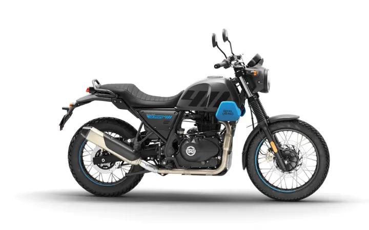 Royal Enfield  Scram 411 Caratteristiche del Modello Moto: Tork:32nm., Güç:24hp, Peso:184, Velocità Massima:150, Capacità del Serbatoio: 17, Consumo di Carburante: 3.5, Numero di Cilindri:1, Numero di Valvole: 4