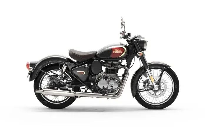 Royal Enfield Classic 350 Caratteristiche del Modello Moto: Tork:26.5nm., Güç:20.4hp, Peso:190, Velocità Massima:145, Capacità del Serbatoio: 13, Consumo di Carburante: 3.2, Numero di Cilindri:1, Numero di Valvole: 4