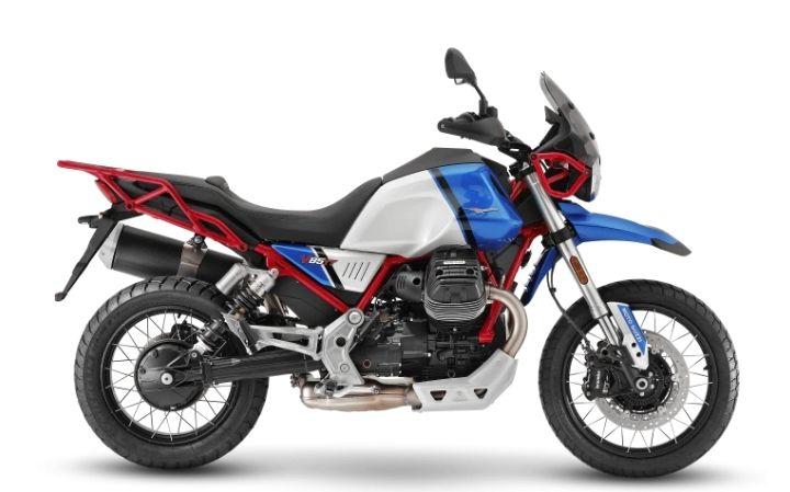 Moto Guzzi V85 TT Evocative Modello Motocicletta Caratteristiche: Coppia:82nm., Potenza:76hp, Peso:209, Velocità Massima:190, Capacità Serbatoio: 28, Consumo: 4.9, Numero Cilindri:2, Numero Valvole: 8