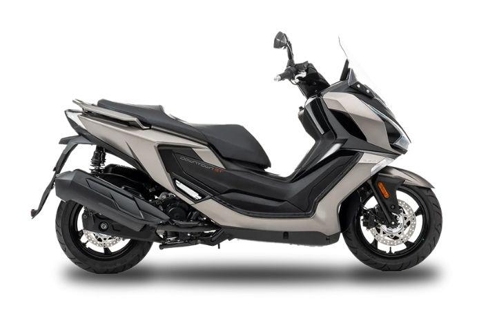 Kymco Downtown GT 350 Caratteristiche del Modello Moto: Tork:30nm., Güç:29hp, Peso:189, Velocità Massima:170, Capacità del Serbatoio: 12.5, Consumo di Carburante: 4, Numero di Cilindri:1, Numero di Valvole: 4