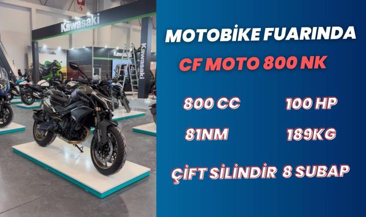 800NK modeli bundan yaklaşık 2 yıl önce tanıtılan CF Moto'nun üst segment modellerinden birisi. 2 yıl önce tanıtılmasına rağmen hala ülkemizde satışa çıkmayan bu model hani kabak tadı mı verdi desem bilemedim artık gelse de baksak değil mi? :) Çok anlatmaya gerek yok ama genel olarak güzel bir motosiklet olacağı kesin ancak fiyatının yüksek olacağını ve insanların yüksek cc ve yüksek fiyat olmasından ötürü bu modele çok yöneleceğini düşünmüyoruz. 800NK modeli bundan yaklaşık 2 yıl önce tanıtılan CF Moto'nun üst segment modellerinden birisi. 2 yıl önce tanıtılmasına rağmen hala ülkemizde satışa çıkmayan bu model hani kabak tadı mı verdi desem bilemedim artık gelse de baksak değil mi? :) Çok anlatmaya gerek yok ama genel olarak güzel bir motosiklet olacağı kesin ancak fiyatının yüksek olacağını ve insanların yüksek cc ve yüksek fiyat olmasından ötürü bu modele çok yöneleceğini düşünmüyoruz.